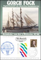 1988  83. Reise des Segelschulschiffs "Gorch Fock"