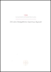 1998  Ministerkarte - Markgrfliches Opernhaus Bayreuth
