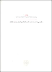 1998  Ministerkarte - Markgräfliches Opernhaus Bayreuth