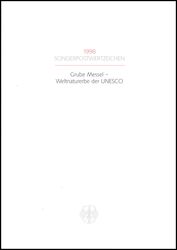 1998  Ministerkarte - UNESCO-Welterbe - Messel