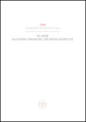1998  Ministerkarte - Erklrung der Menschenrechte
