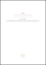 1998  Ministerkarte - Erklärung der Menschenrechte