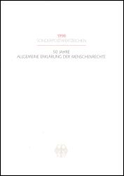 1998  Ministerkarte - Erklrung der Menschenrechte