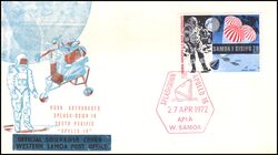 Samoa 1972  Apollo 16 - Wasserung der Kommandokapsel