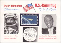 1962  1. bemannter Weltraumflug von John Glenn