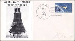 1962  Flug von Walter Schirra auf Raumschiff Sigma 7