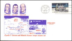 1972  Apollo 17 - Entdeckung orangefarbener Vulkanerde