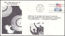 1972  Apollo 17 - Rckflug und Landung im Pazifik