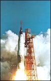 Start einer Mercury Atlas Rakete - FRIENDSHIP 7
