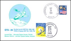 1988  Shuttle-Start und Abesetzung Satellit TDRS-C
