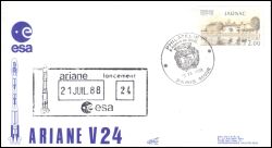 1988  Start der europäischen Trägerrakete Ariane V24