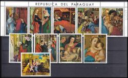 Paraguay 1971  Weihnachtsgemälde