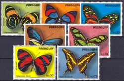 Paraguay 1973  Sdamerikanische Schmetterlinge
