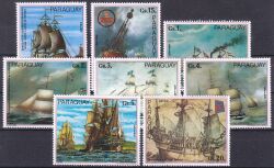 Paraguay 1977  Gemälde Deutscher Schiffe