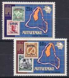 Aitutaki 1974  100 Jahre Weltpostverein (UPU)