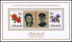 Aitutaki 1973  Hochzeit von Prinzessin Anne mit Mark Phillips