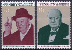 Penrhyn 1974  100. Geburtstag von Winston Spencer Churchill