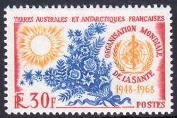 Franz. Antarktis 1968  20 Jahre Weltgesundheitsorganisation (WHO)