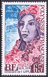 Franz. Polynesien 1974  100 Jahre Weltpostverein (UPU)