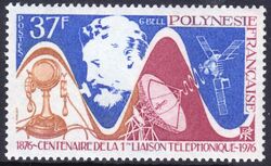 Franz. Polynesien 1976  100 Jahre Telefon