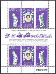 Gilbert-Inseln 1978  25. Jahrestag der Krönung von Königin Elisabeth II.