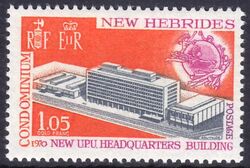 Neue Hebriden 1970  Neuer Amtssitz des Weltpostvereins (UPU)