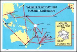 Nauru 1987  Weltposttag