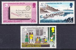 Pitcairn-Inseln 1974  100 Jahre Weltpostverein (UPU)
