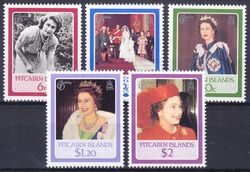 Pitcairn-Inseln 1986  60. Geburtstag von Knigin Elisabeth II.