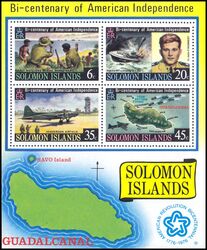 Salomoninseln 1976  200 Jahre Unabhngigkeit der USA
