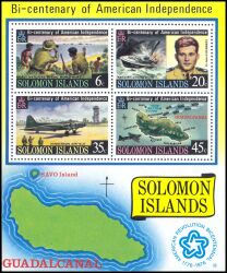 Salomoninseln 1976  200 Jahre Unabhängigkeit der USA