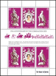 Samoa 1978  25. Jahrestag der Krnung von Knigin Elisabeth II