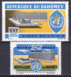 Dahomey 1966  Neuer Amtssitz der Weltgesundheitsorganisation (WHO)