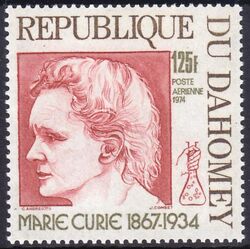 Dahomey 1974  40. Todestag von Marie Curie