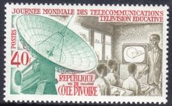 Elfenbeinküste 1970  Internationales Jahr des Fernmeldewesens