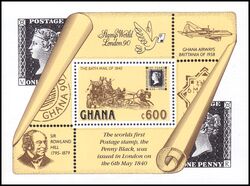 Ghana 1990  150 Jahre Briefmarken