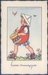 Künstlerkarte - Luise Scherbauer - Namenstag