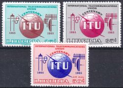 Liberia 1965  100 Jahre Internationale Fernmeldeunion (ITU)