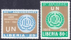 Liberia 1969  50 Jahre Internationale Arbeitsorganisation (ILO)