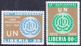 Liberia 1969  50 Jahre Internationale Arbeitsorganisation...