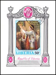 Liberia 1970  Gemälde aus dem Leben Napoleons