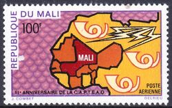Mali 1970  Westafrikanische Post- und Fernmeldegesellschaft
