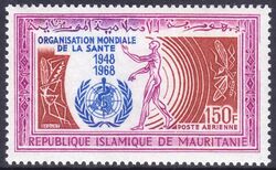 Mauretanien 1968  20 Jahre Weltgesundheitsorganisation (WHO)