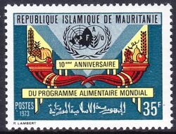 Mauretanien 1973  10 Jahre Welternhrungsprogramm