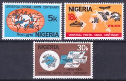 Nigeria 1974  100 Jahre Weltpostverein (UPU)