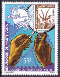 Obervolta 1980  Tag der Briefmarke