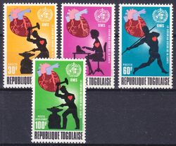 Togo 1972  Welt-Herzmonat