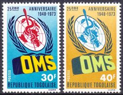 Togo 1973  25 Jahre Weltgesundheitsorganisation