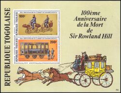 Togo 1979  100. Todestag von Sir Rowland Hill