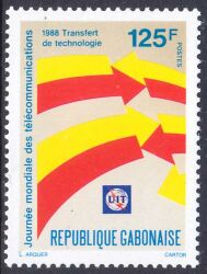 Gabun 1988  Weltfernmeldetag